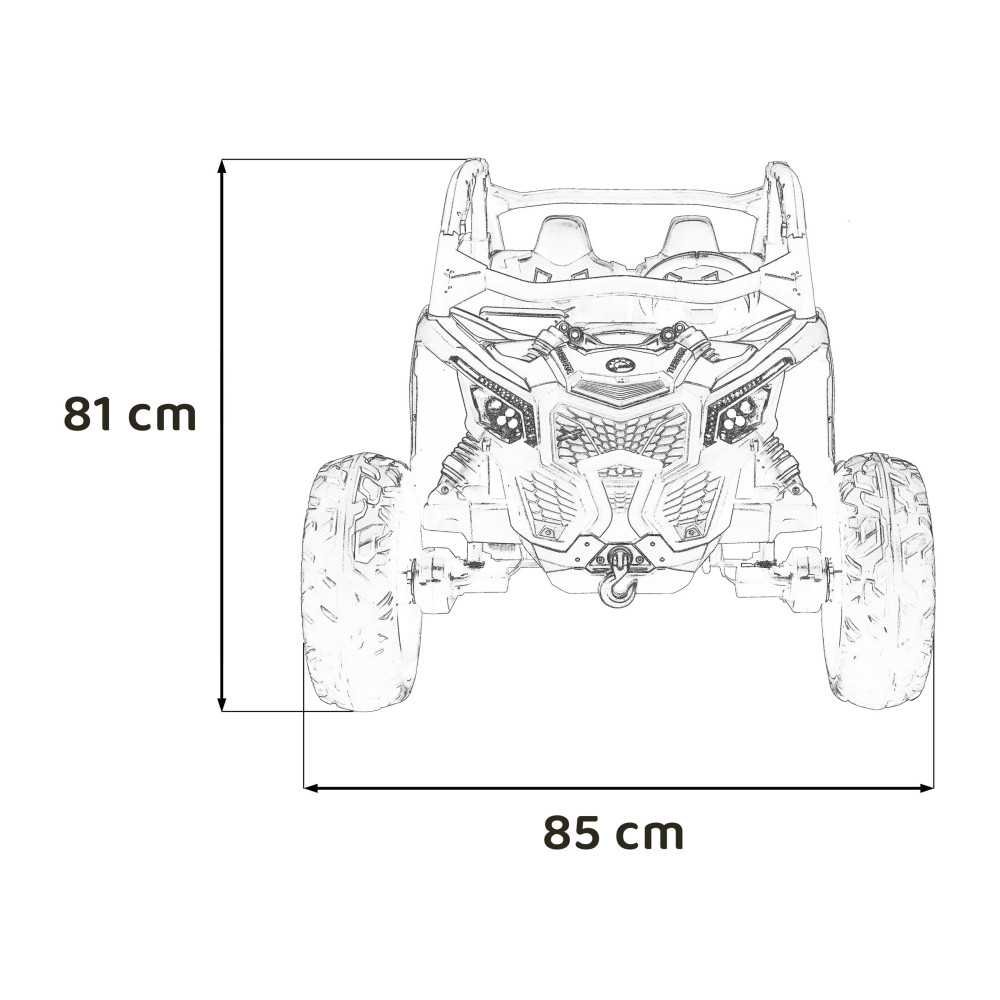 Elektrinis Buggy Maverick Turbo RR, Red-Elektromobiliai vaikams, Keturračiai ir bagiai-e-vaikas