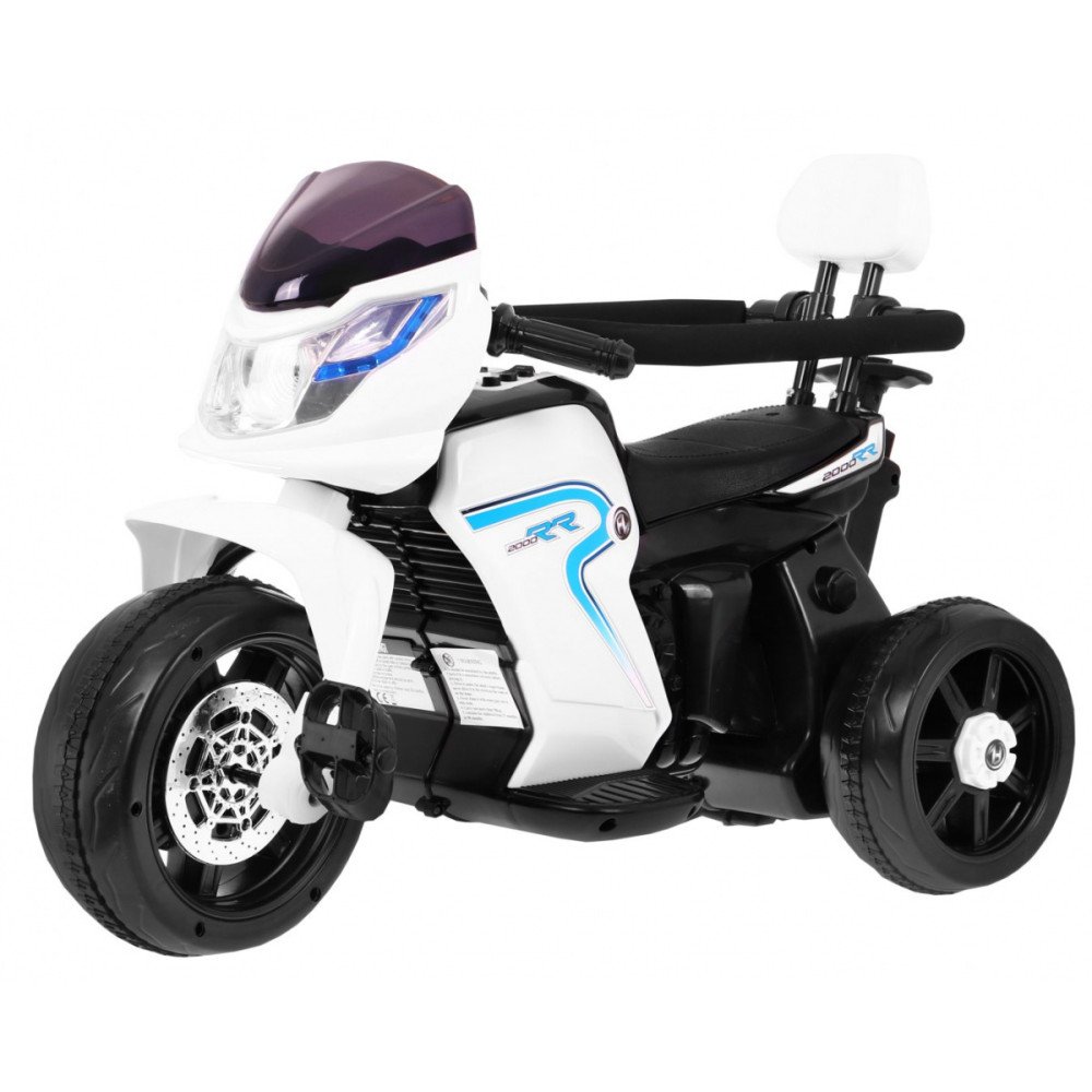 Elektrinis motociklas Pushbike 3in1, White