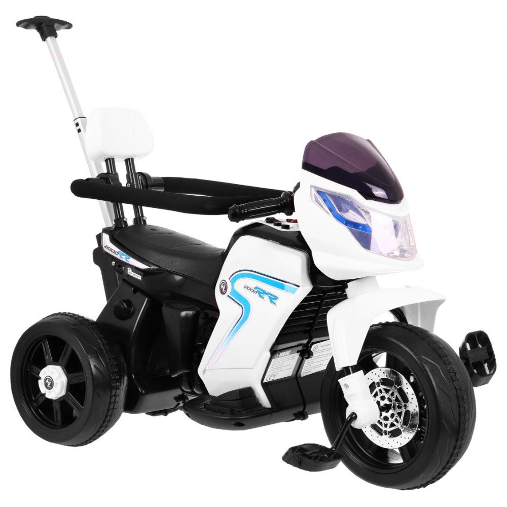 Elektrinis motociklas Pushbike 3in1, White