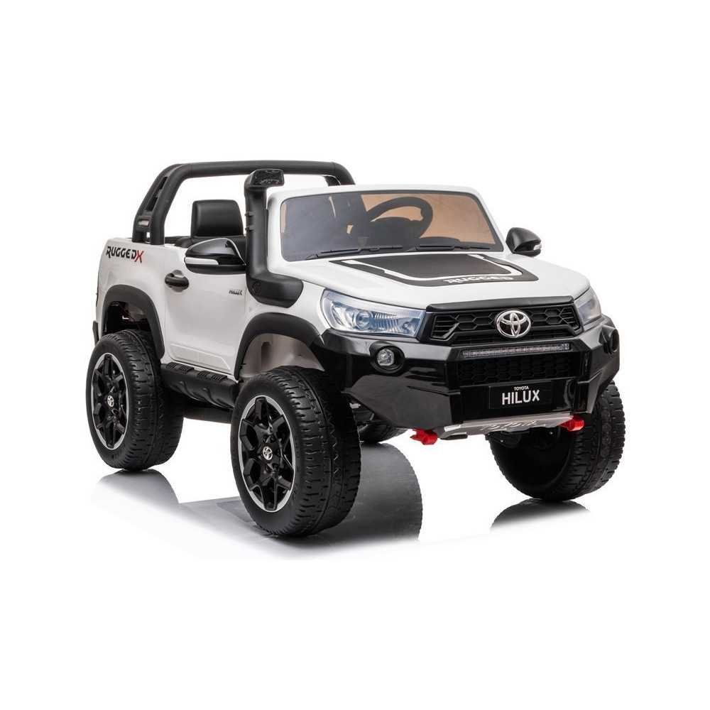 Elektromobilis Toyota Hilux, White-Elektromobiliai vaikams, Visureigiai-e-vaikas