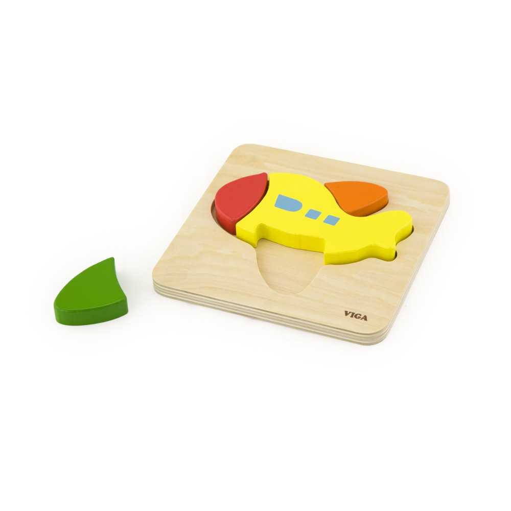 Viga 50173 Handy Block Puzzle - Plane