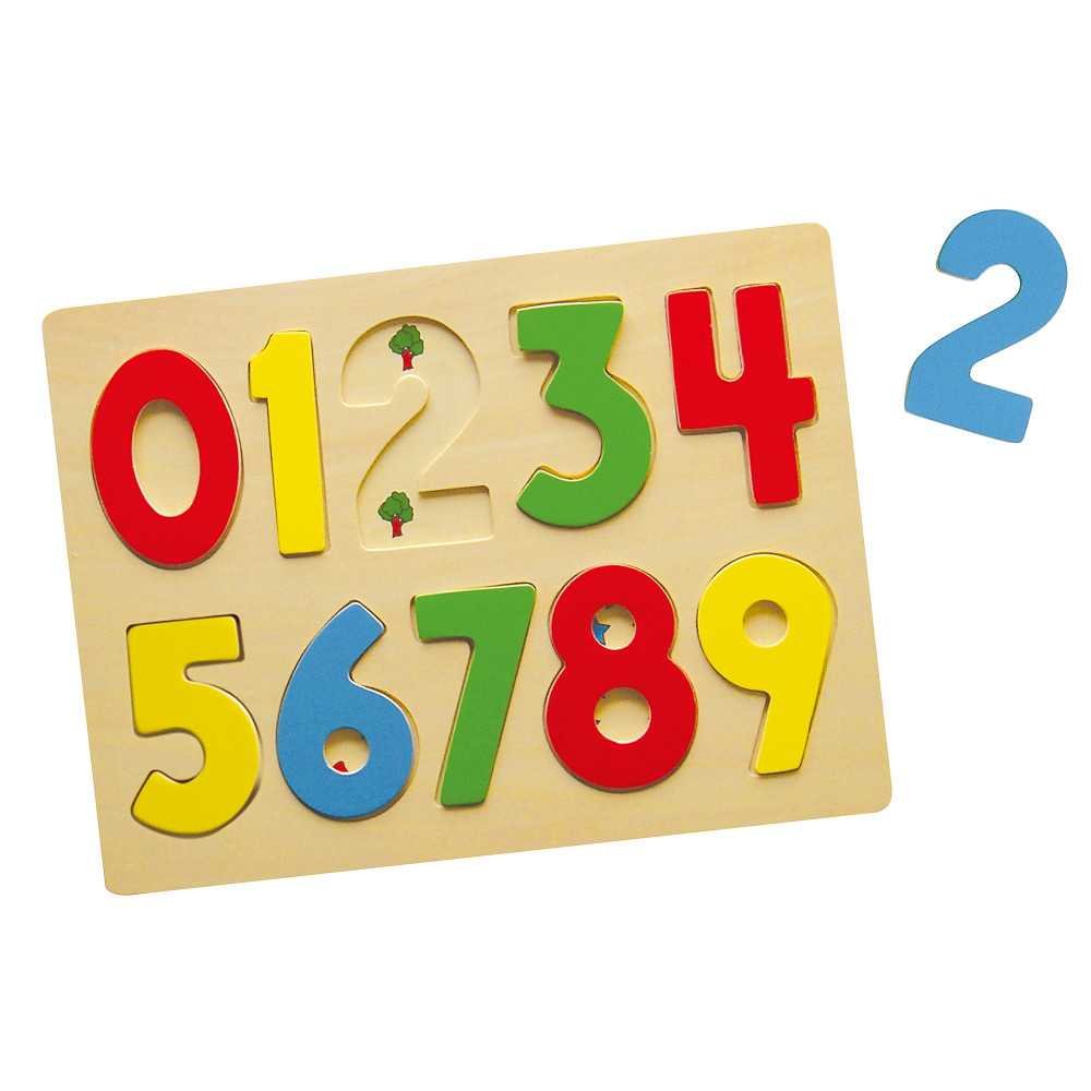 Viga 58545 Puzzle układanka na podkładce cyferki