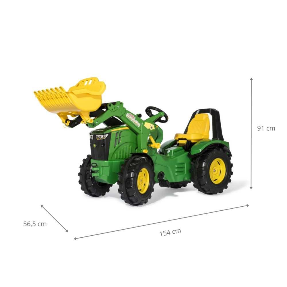 Rolly Toys 651047 Traktorius Rolly X Track Premium John Deere 8400R su trasa-Judėjimui, Minami traktoriai ir jų priedai-e-vaikas