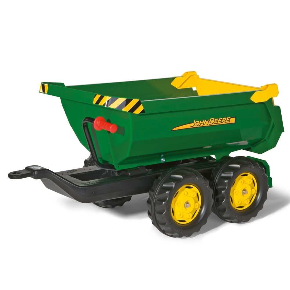 Rolly Toys 122165 Rolly Halfpipe priekaba pusiau savivartis John Deere 2 ašių Rolly Toys-Judėjimui, Minami traktoriai ir jų prie