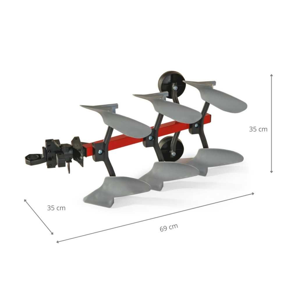 Rolly Toys 123865 Pług Rolly Scaper-Judėjimui, Minami traktoriai ir jų priedai-e-vaikas