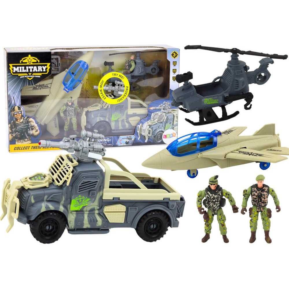 Military Set Military Combat Vehicle Fighter Soldiers Accessories Sounds