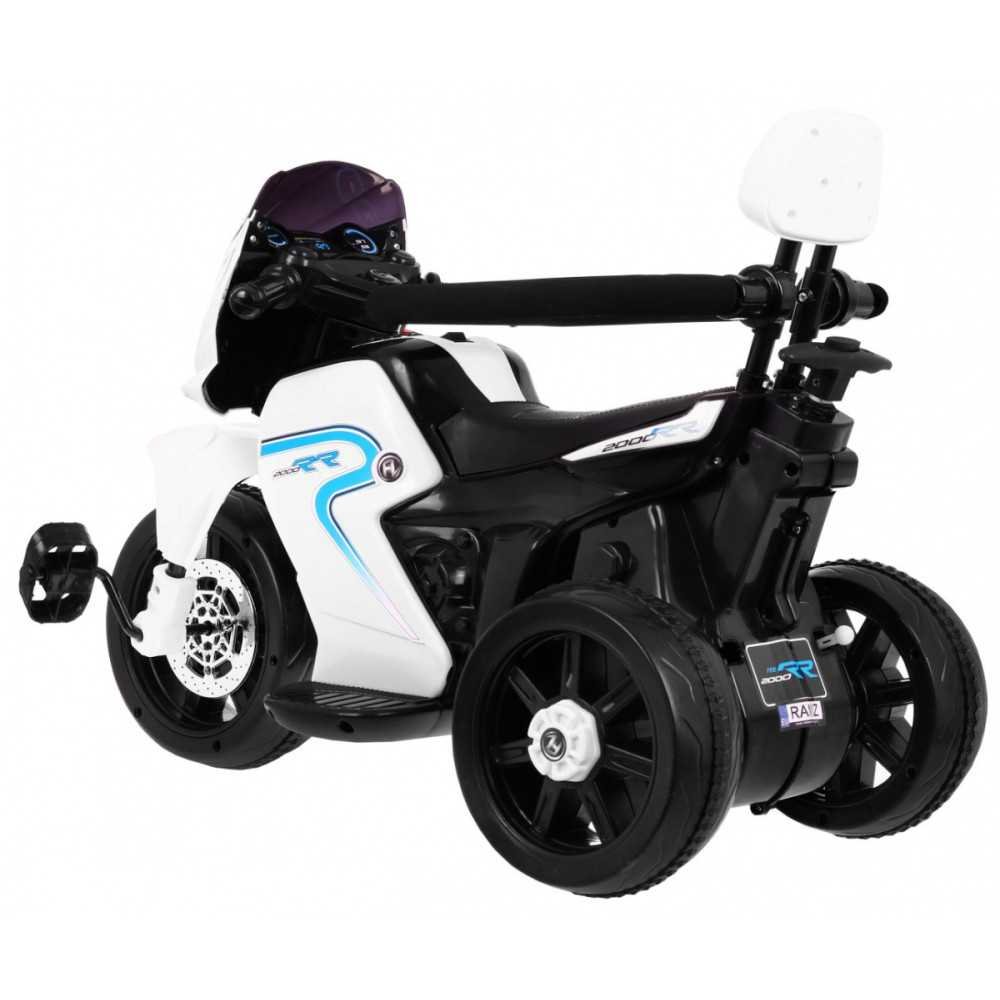 Elektrinis motociklas Pushbike 3in1, White-Elektromobiliai vaikams, Motociklai-e-vaikas