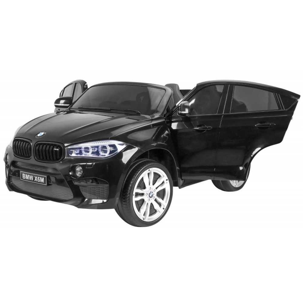 Dvivietis elektromobilis BMW X6M XXL, Black-Elektromobiliai vaikams, Visureigiai-e-vaikas