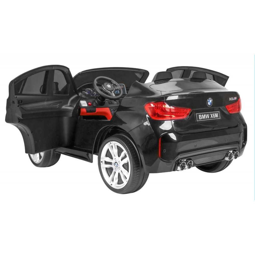 Dvivietis elektromobilis BMW X6M XXL, Black-Elektromobiliai vaikams, Visureigiai-e-vaikas