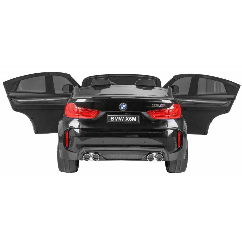 Dvivietis elektromobilis BMW X6M XXL, Black-Elektromobiliai vaikams, Visureigiai-e-vaikas