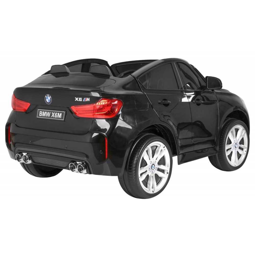 Dvivietis elektromobilis BMW X6M XXL, Black-Elektromobiliai vaikams, Visureigiai-e-vaikas