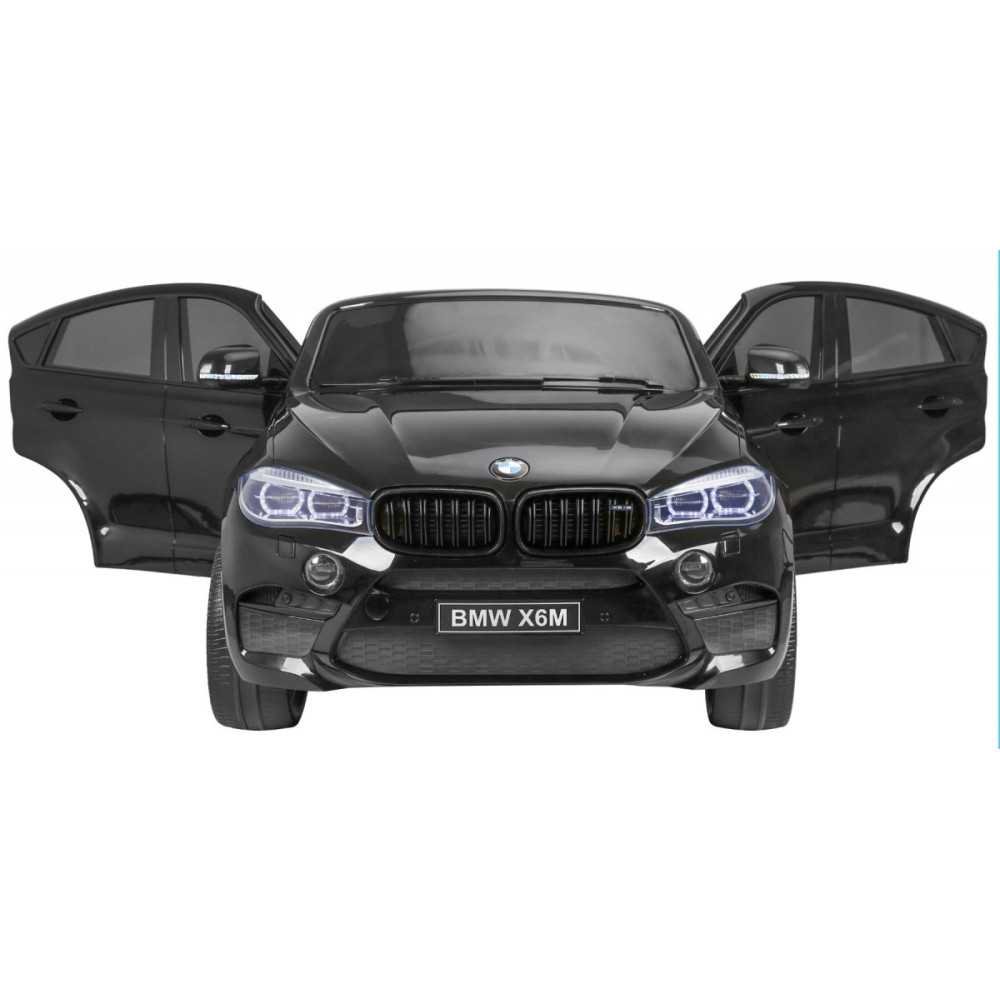 Dvivietis elektromobilis BMW X6M XXL, Black-Elektromobiliai vaikams, Visureigiai-e-vaikas