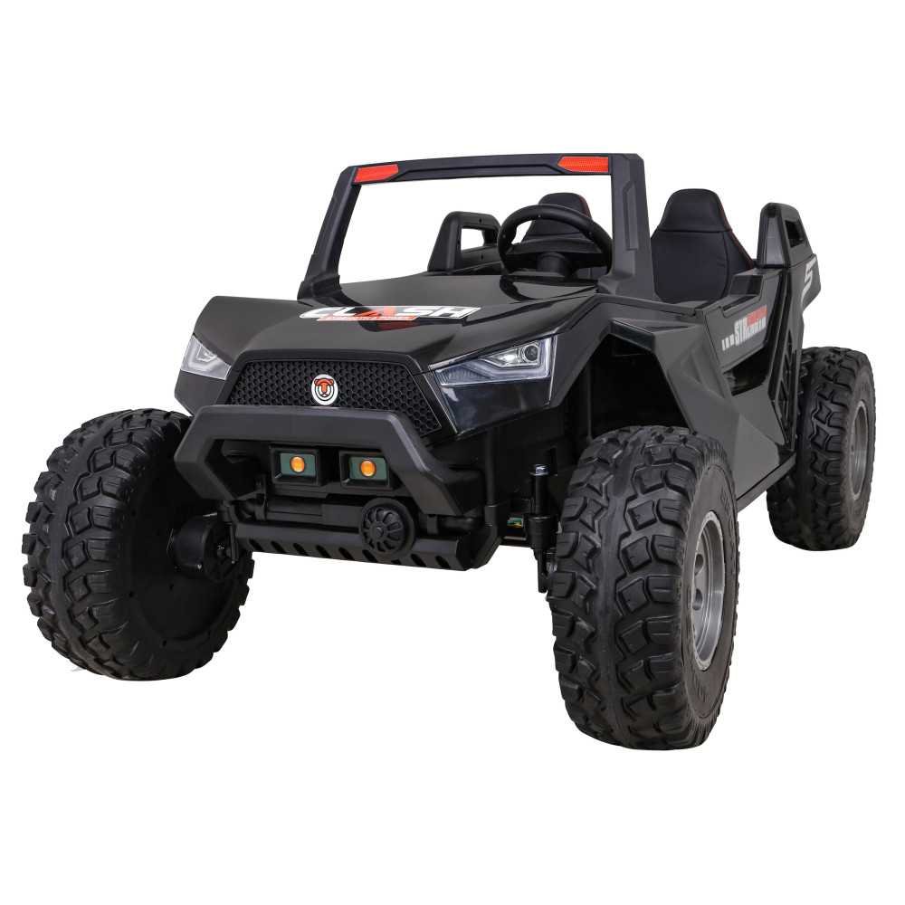 Dvivietis elektrinis Buggy Clash, 4x4, Black-Elektromobiliai vaikams, Keturračiai ir bagiai-e-vaikas