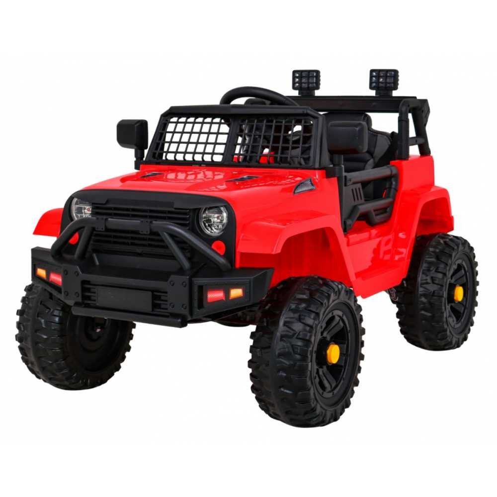 Elektromobilis Jeep Dark Night, Red-Elektromobiliai vaikams, Visureigiai-e-vaikas