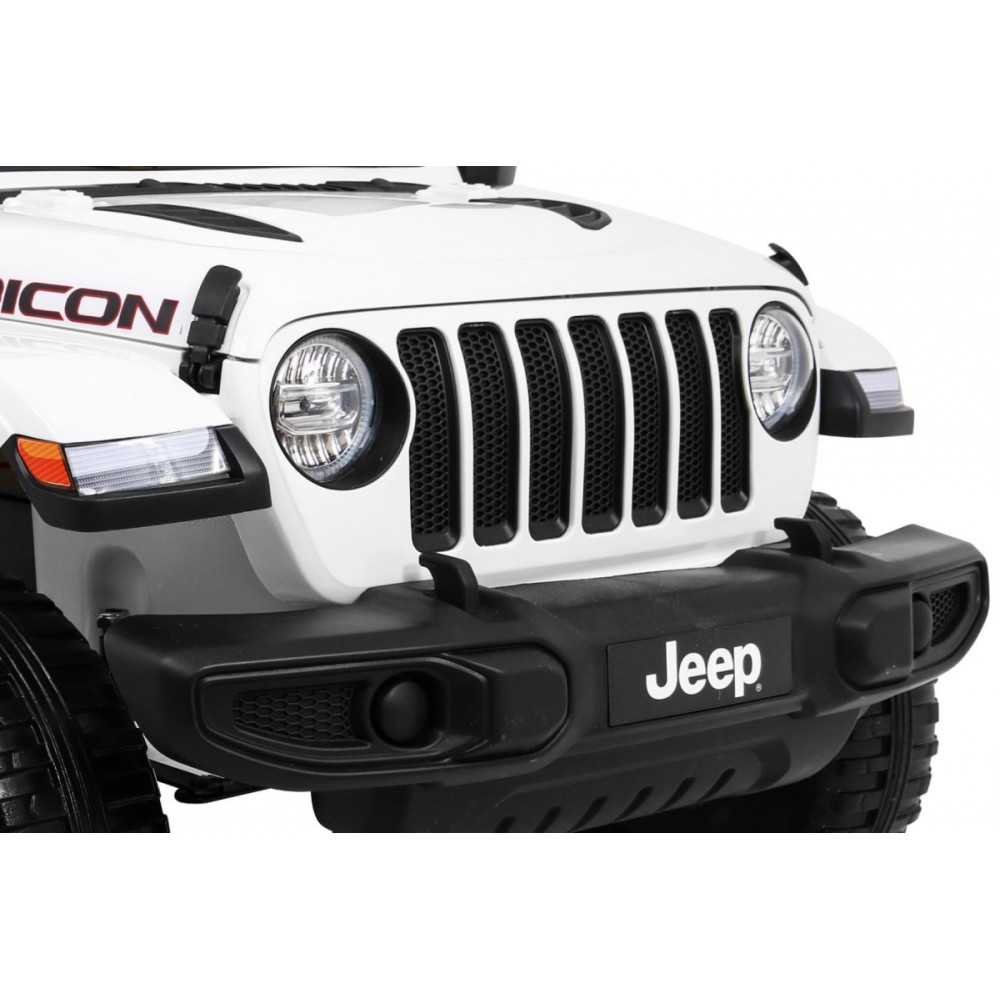 Elektromobilis Jeep Wrangler Rubicon, White-Elektromobiliai vaikams, Visureigiai-e-vaikas