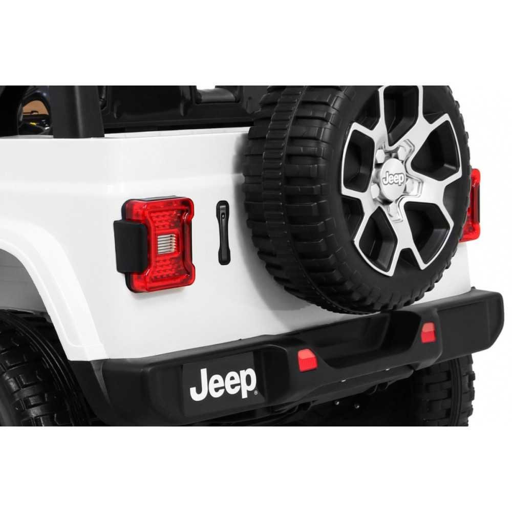 Elektromobilis Jeep Wrangler Rubicon, White-Elektromobiliai vaikams, Visureigiai-e-vaikas