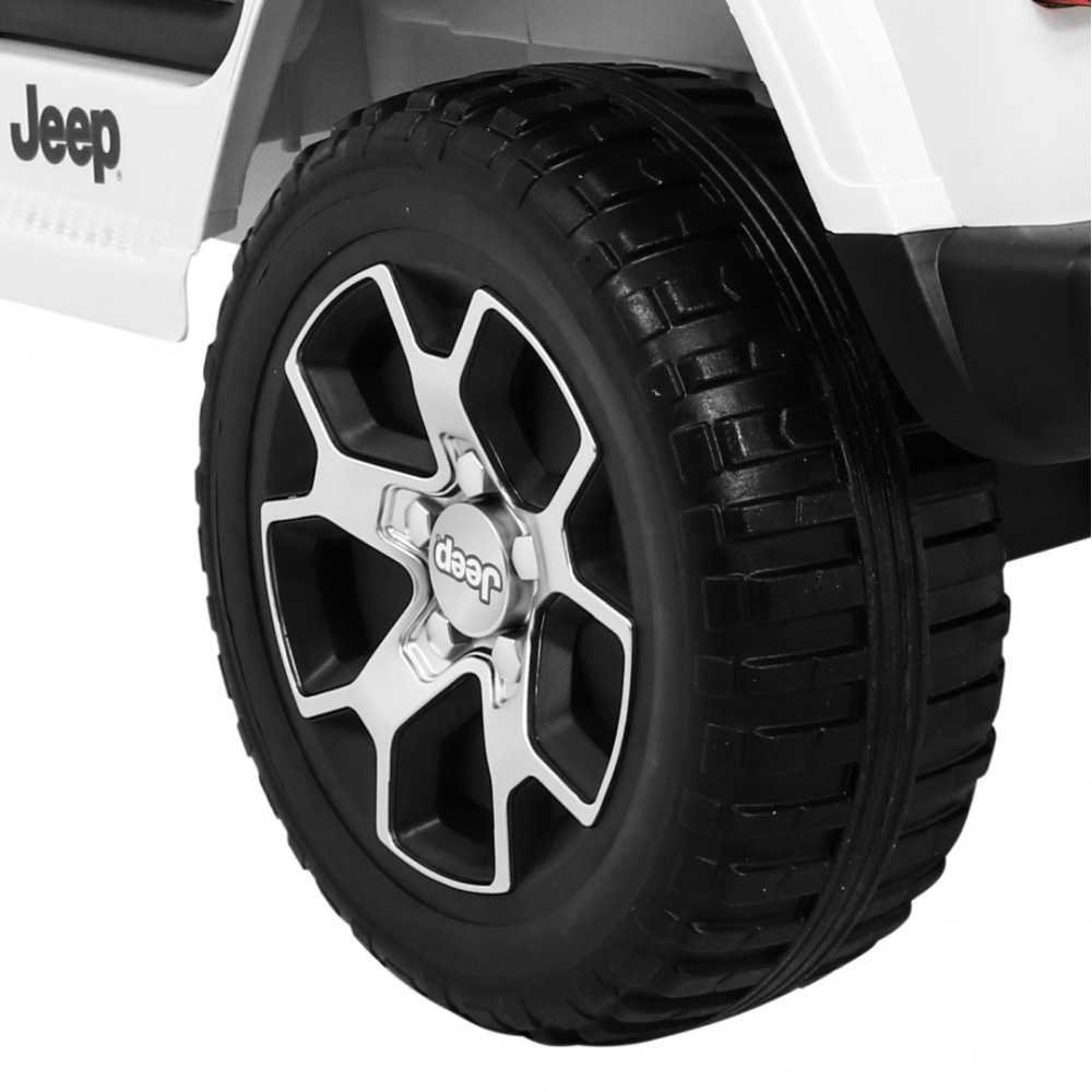 Elektromobilis Jeep Wrangler Rubicon, White-Elektromobiliai vaikams, Visureigiai-e-vaikas