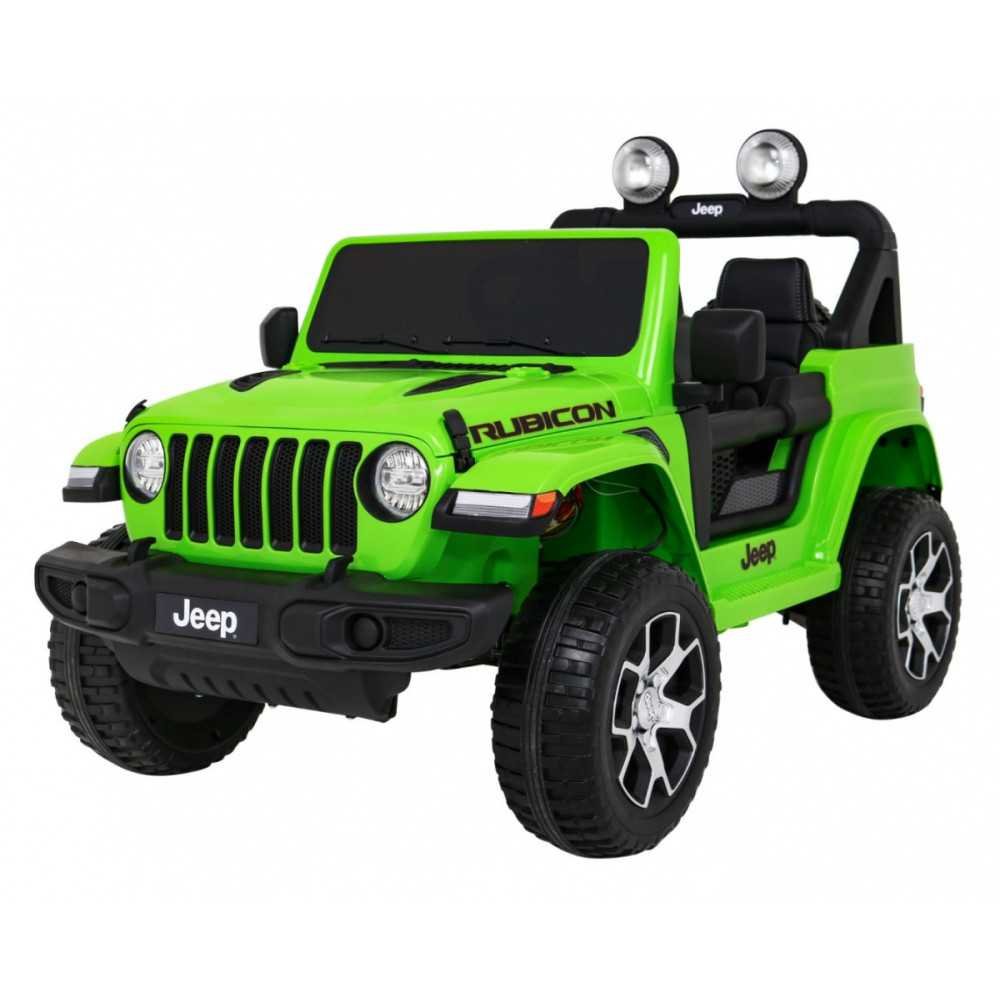 Elektromobilis Jeep Wrangler Rubicon, Green-Elektromobiliai vaikams, Visureigiai-e-vaikas