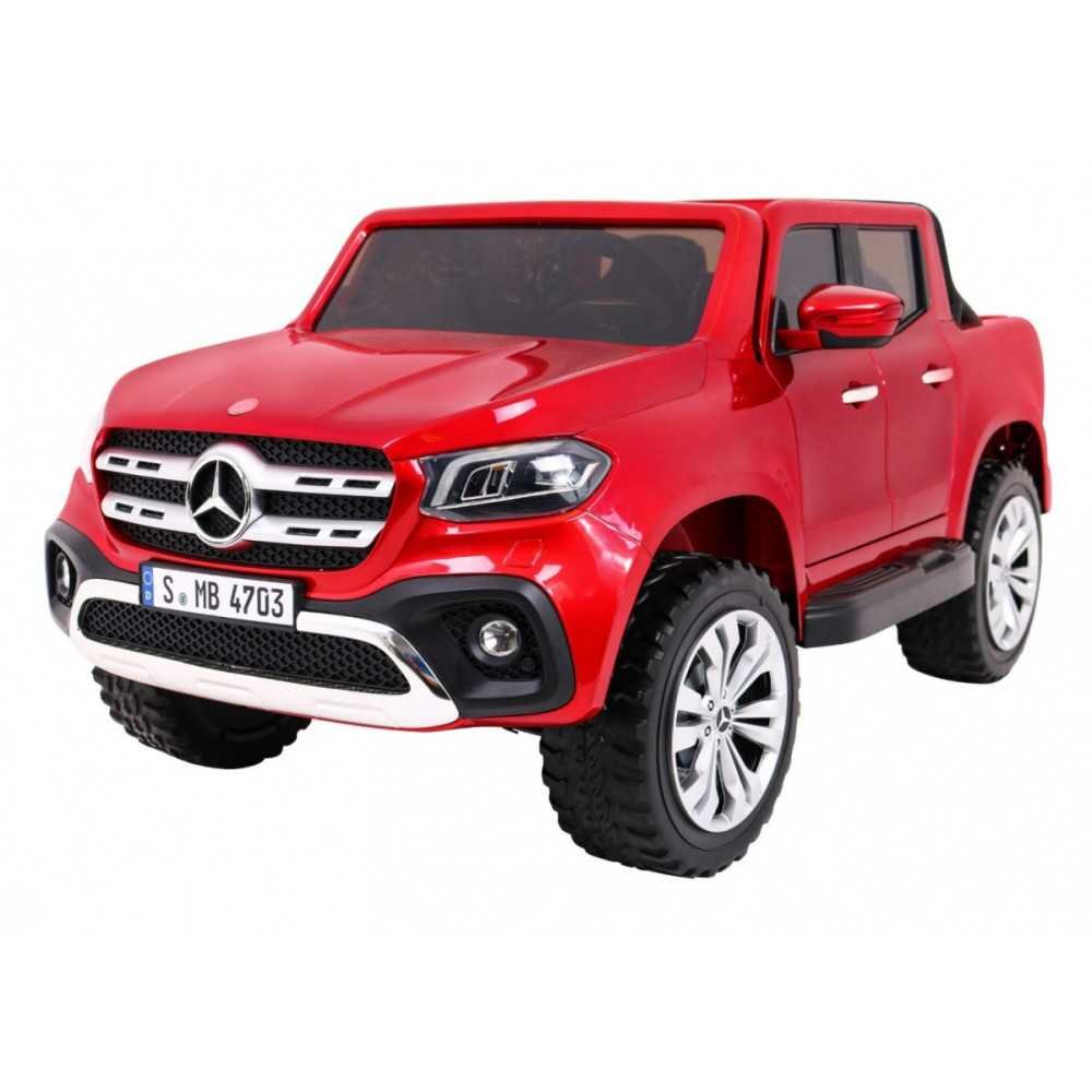 Elektromobilis Mercedes Benz X-Class, lakuotas raudonas-Elektromobiliai vaikams, Visureigiai-e-vaikas