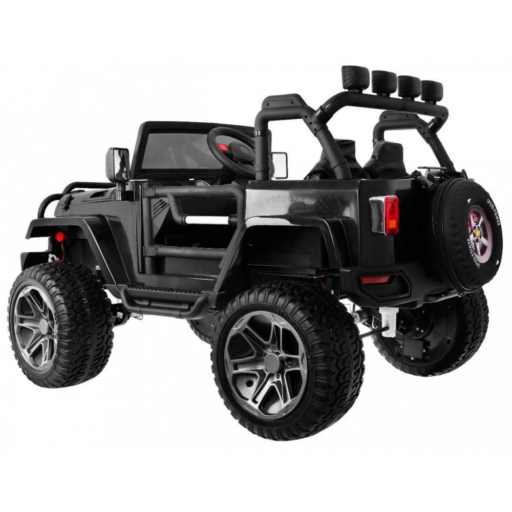 Elektromobilis Jeep Monster 4x4, Black-Elektromobiliai vaikams, Visureigiai-e-vaikas