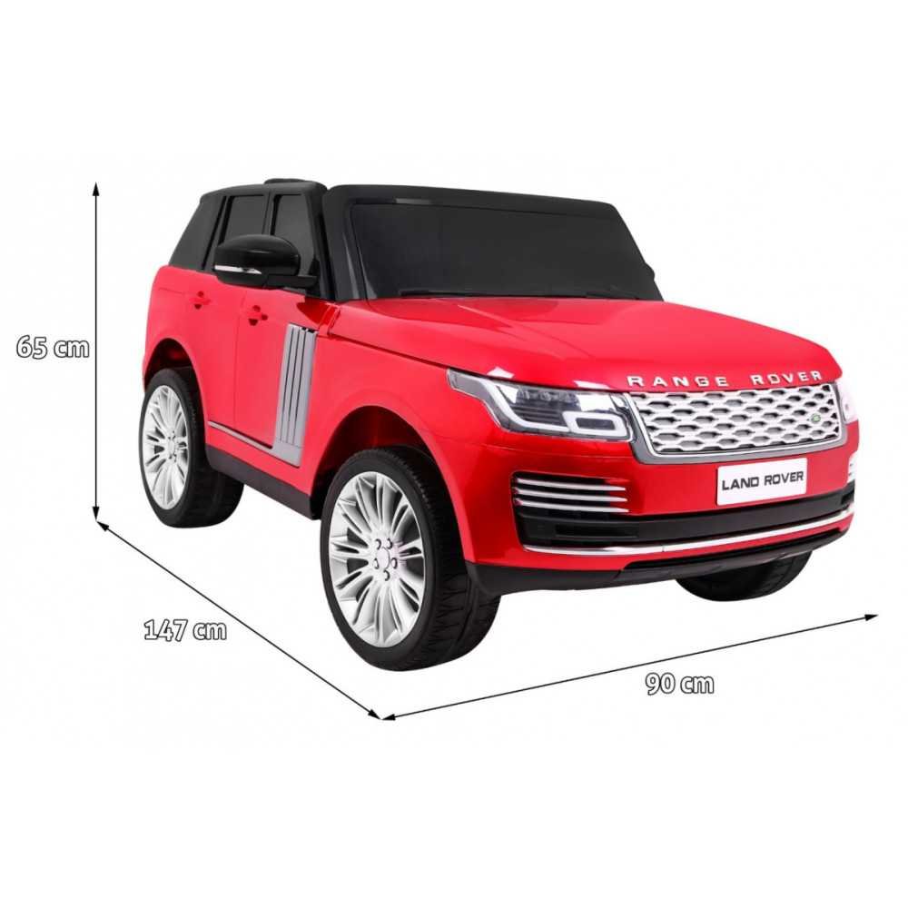 Elektromobilis Range Rover HSE, lakuotas raudonas-Elektromobiliai vaikams, Visureigiai-e-vaikas