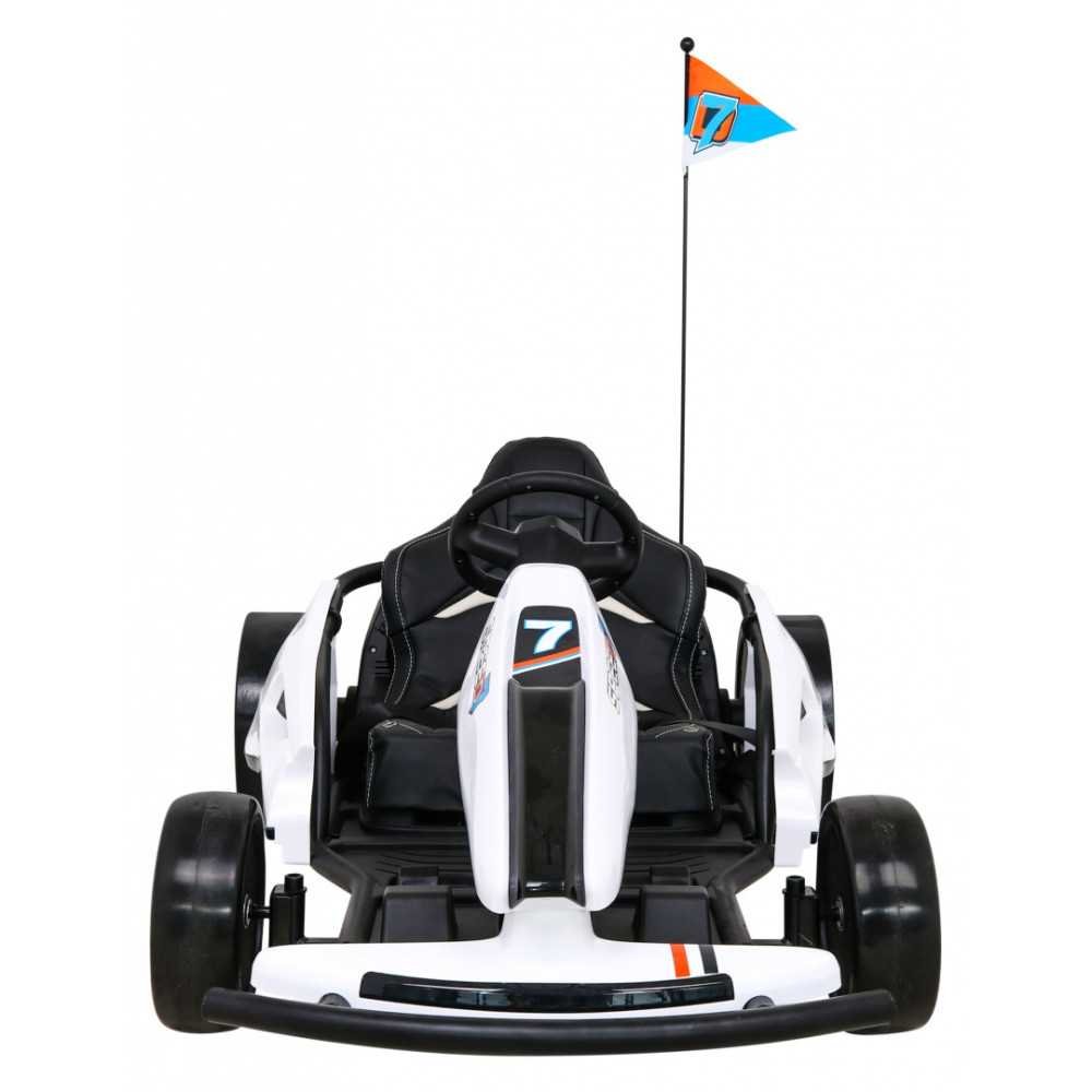 Elektrinis kartingas Speed 7 Drift King, White-Elektromobiliai vaikams, Kartingai-e-vaikas