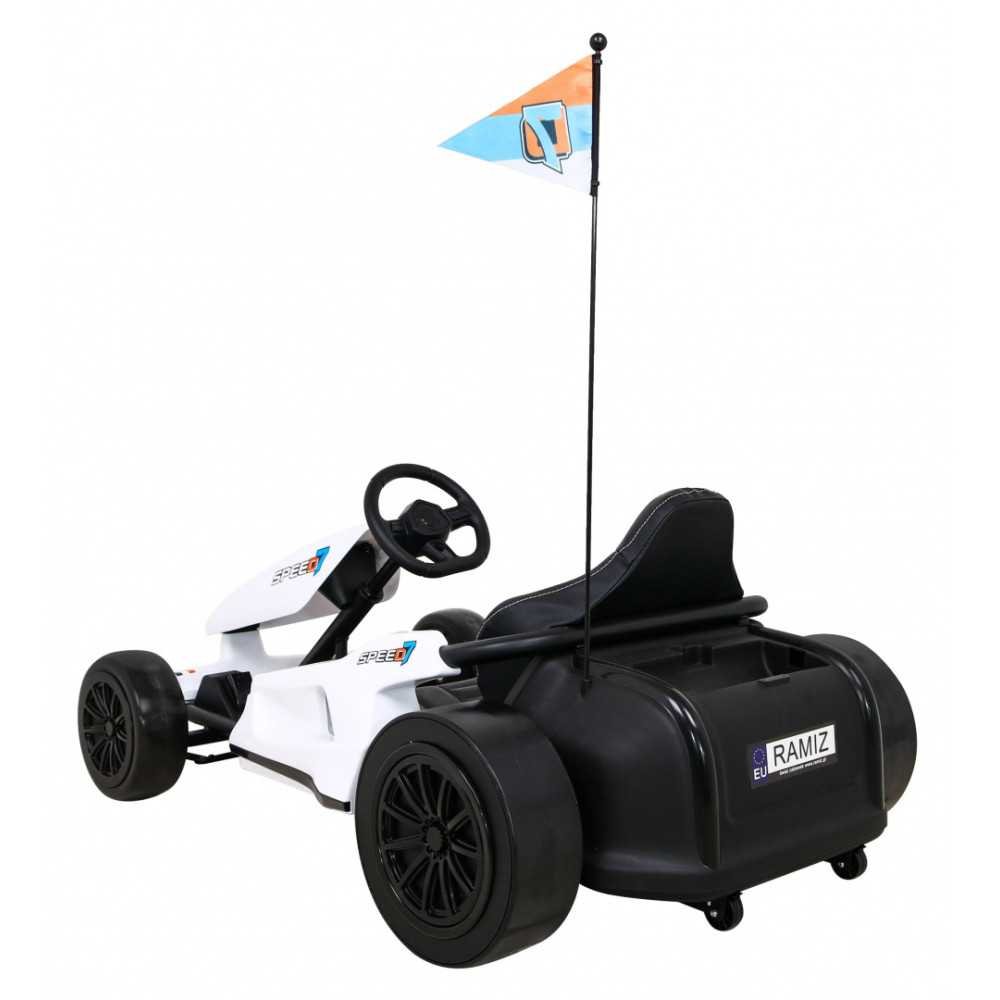 Elektrinis kartingas Speed 7 Drift King, White-Elektromobiliai vaikams, Kartingai-e-vaikas