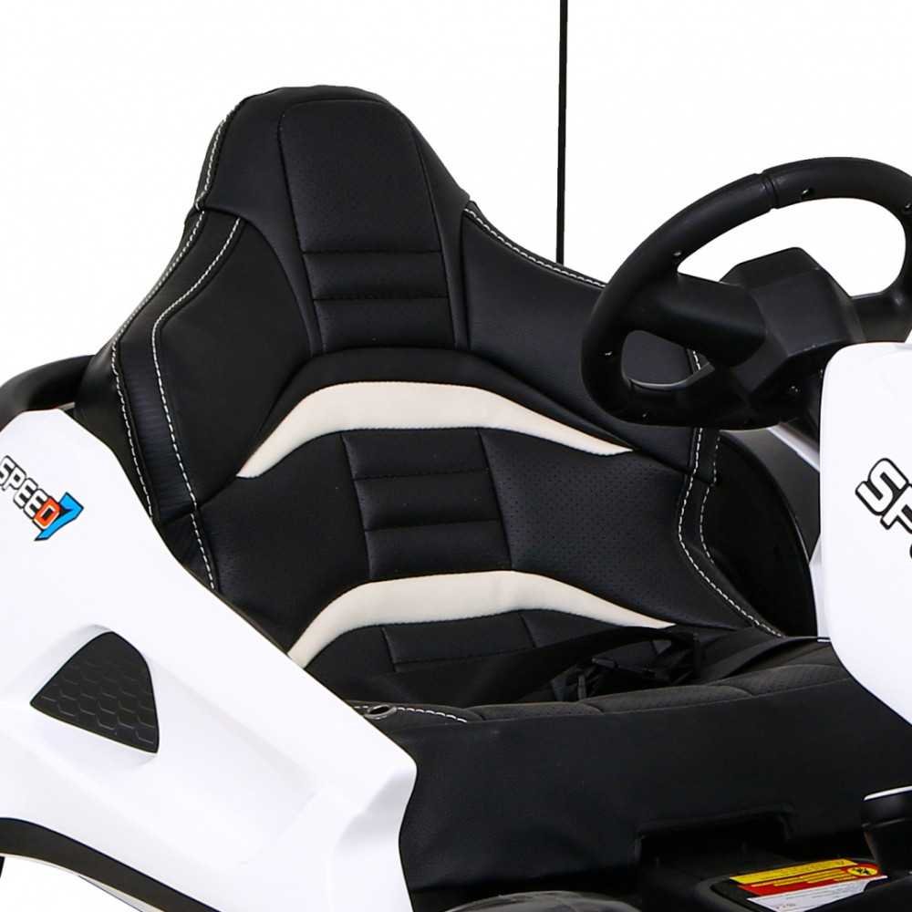 Elektrinis kartingas Speed 7 Drift King, White-Elektromobiliai vaikams, Kartingai-e-vaikas