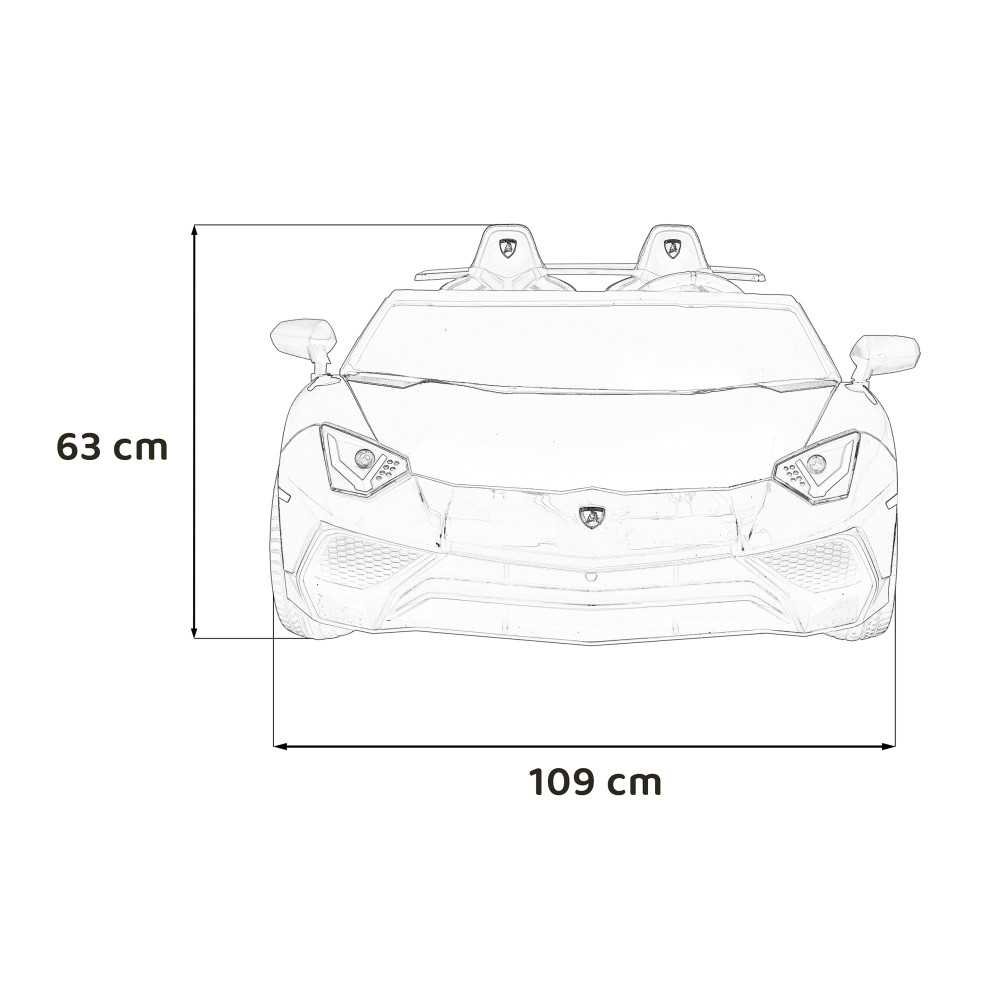 Dvivietis elektromobilis Lamborghini Aventador SV, Grey-Elektromobiliai vaikams, Mašinos-e-vaikas