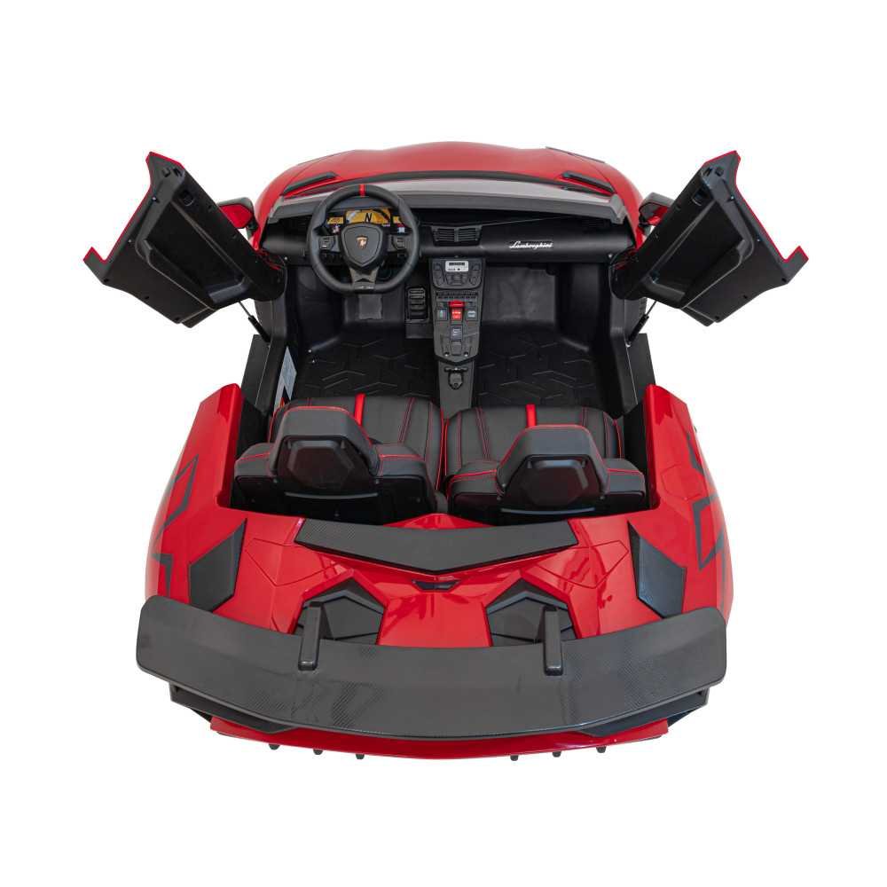 Dvivietis elektromobilis Lamborghini Aventador SV, Red-Elektromobiliai vaikams, Mašinos-e-vaikas