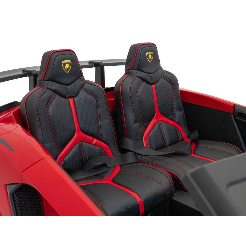 Dvivietis elektromobilis Lamborghini Aventador SV, Red-Elektromobiliai vaikams, Mašinos-e-vaikas