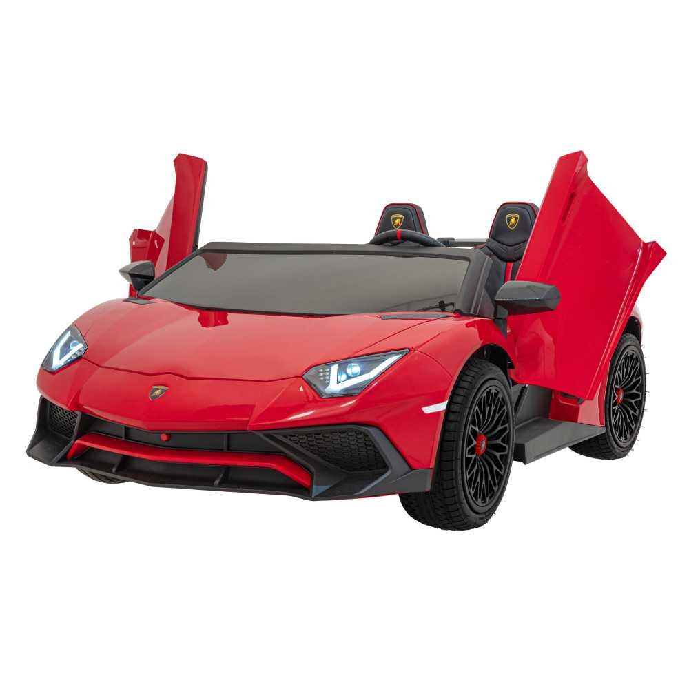 Dvivietis elektromobilis Lamborghini Aventador SV, Red-Elektromobiliai vaikams, Mašinos-e-vaikas