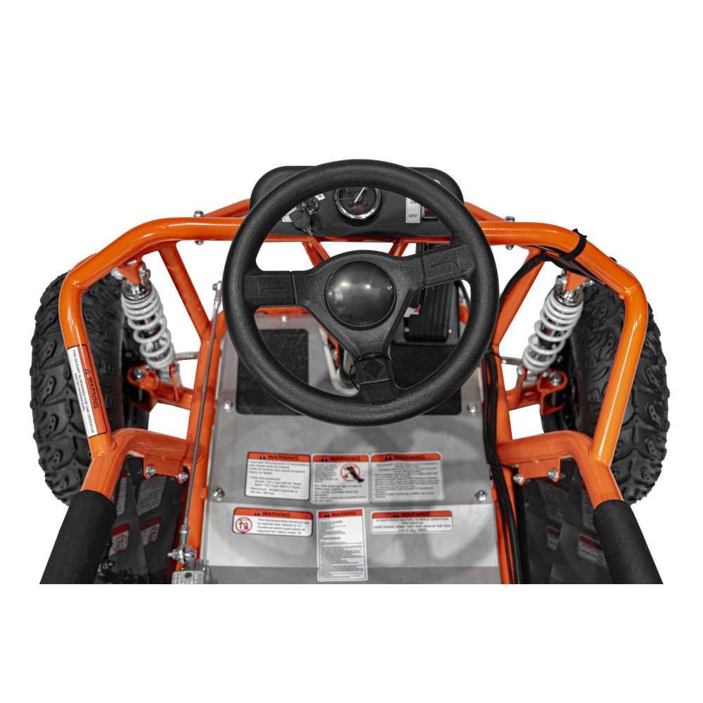 Elektrinis kartingas MUD MONSTER, Orange-Elektromobiliai vaikams, Kartingai-e-vaikas