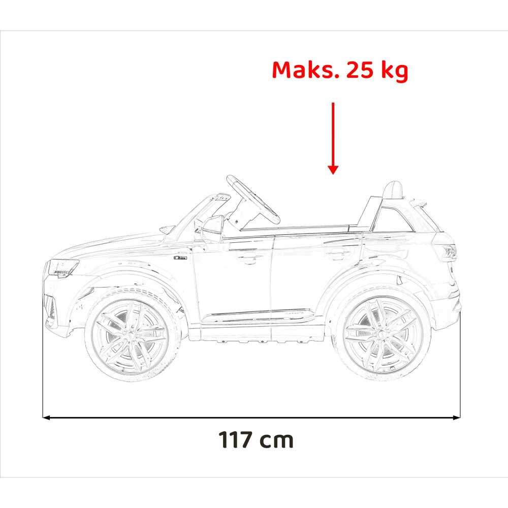 Elektromobilis Audi Q7 NEW LIFT, Black-Elektromobiliai vaikams, Visureigiai-e-vaikas