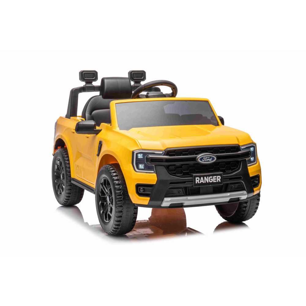 Elektromobilis Ford Ranger LIFT, Yellow-Elektromobiliai vaikams, Visureigiai-e-vaikas