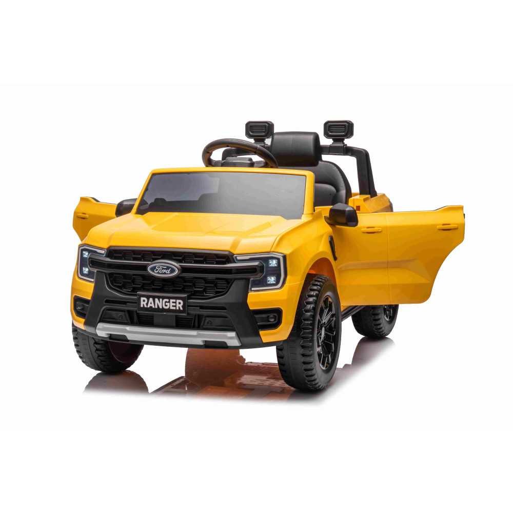 Elektromobilis Ford Ranger LIFT, Yellow-Elektromobiliai vaikams, Visureigiai-e-vaikas