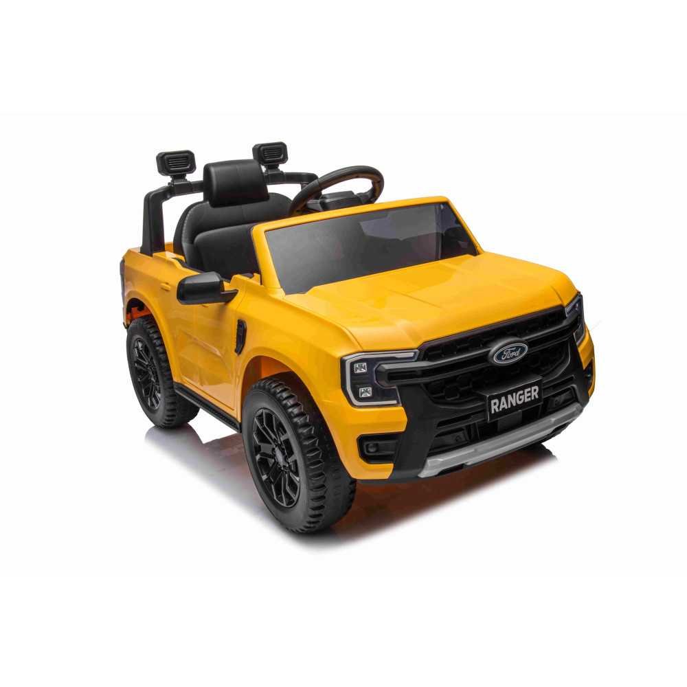 Elektromobilis Ford Ranger LIFT, Yellow-Elektromobiliai vaikams, Visureigiai-e-vaikas