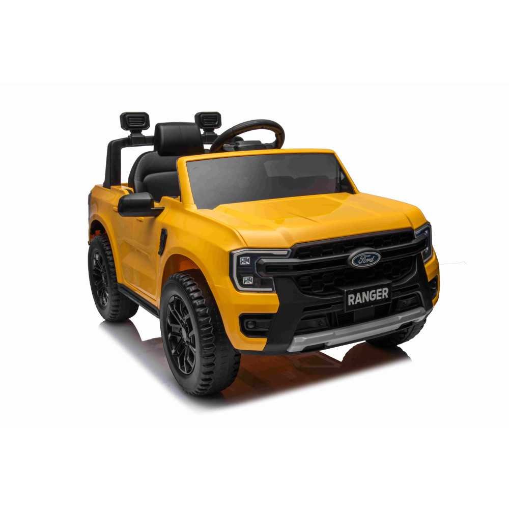 Elektromobilis Ford Ranger LIFT, Yellow-Elektromobiliai vaikams, Visureigiai-e-vaikas