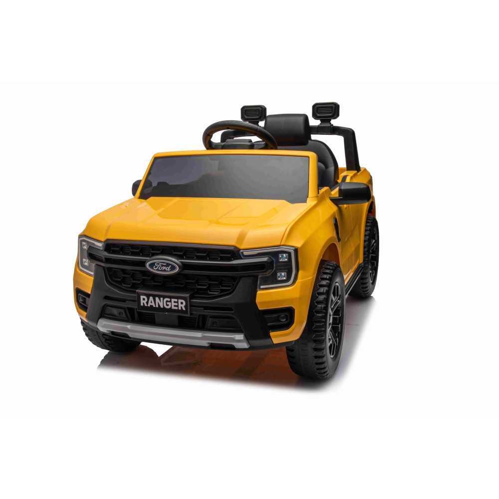 Elektromobilis Ford Ranger LIFT, Yellow-Elektromobiliai vaikams, Visureigiai-e-vaikas