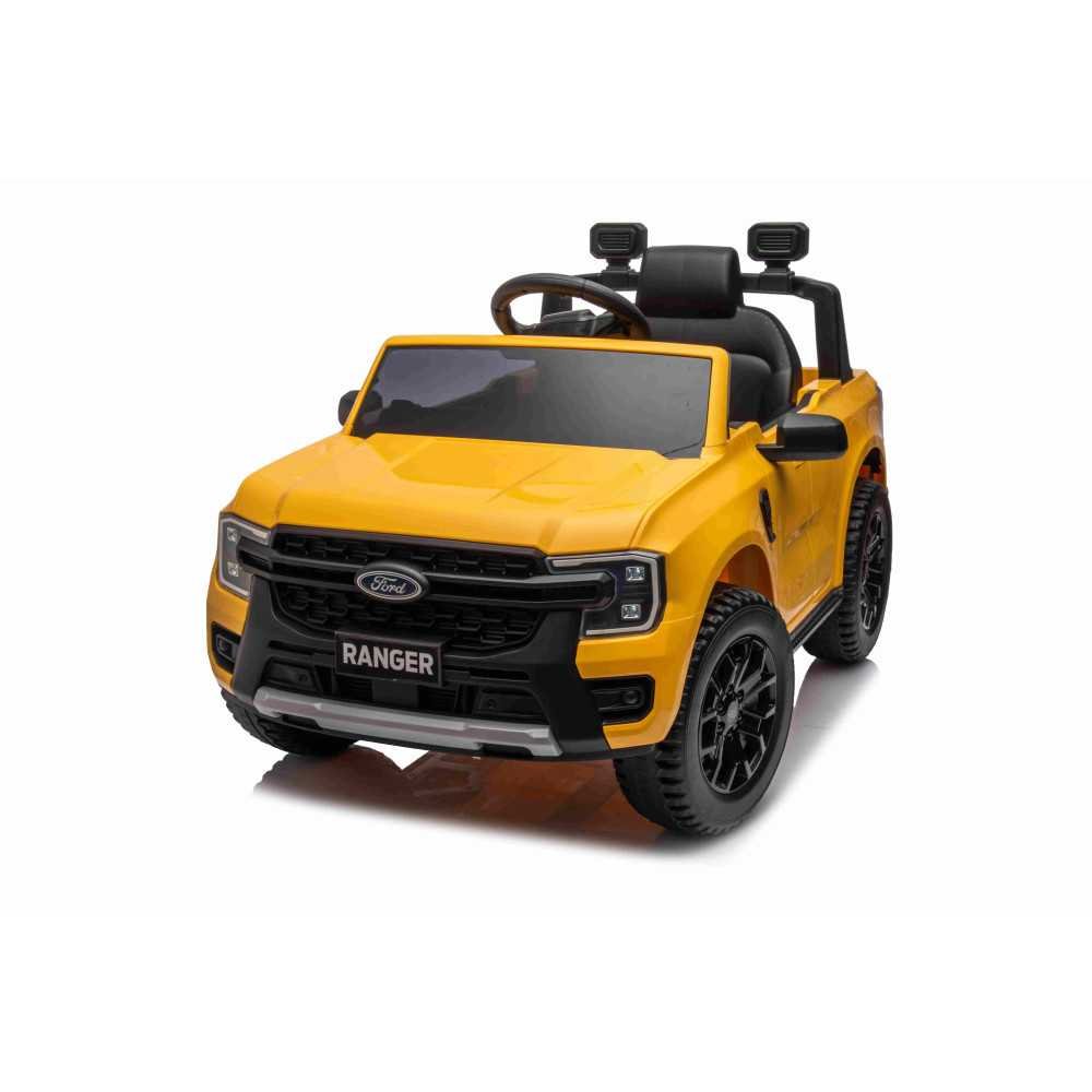 Elektromobilis Ford Ranger LIFT, Yellow-Elektromobiliai vaikams, Visureigiai-e-vaikas