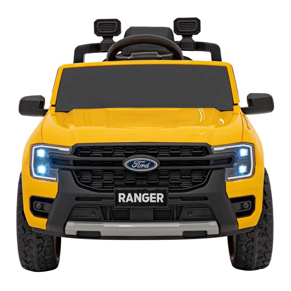 Elektromobilis Ford Ranger LIFT, Yellow-Elektromobiliai vaikams, Visureigiai-e-vaikas