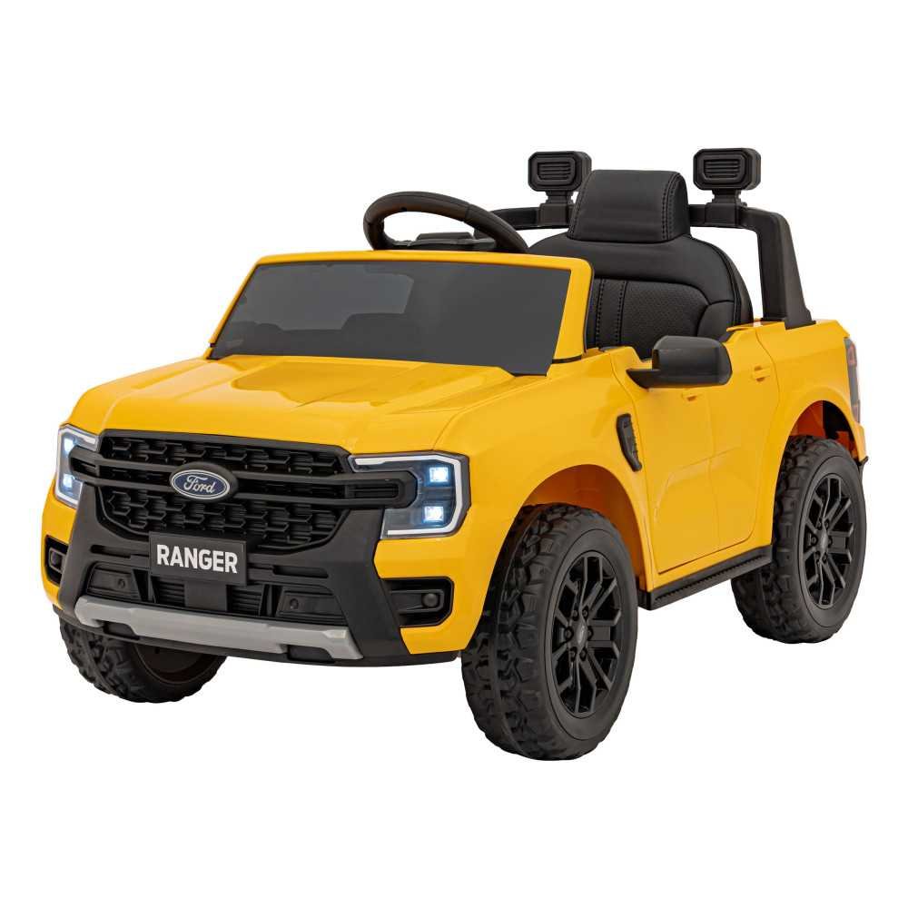 Elektromobilis Ford Ranger LIFT, Yellow-Elektromobiliai vaikams, Visureigiai-e-vaikas